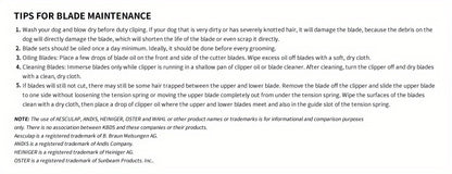 4-Pack Professional Ceramic Detachable Blades - Compatible with Andis, Oster A5, Wahl KM10 Series Clippers, KBDS Size 10/7F/5F/4F, Cut Length 1/16"(1.5mm) to 3/8"(9.5mm) for Pet Dog Grooming