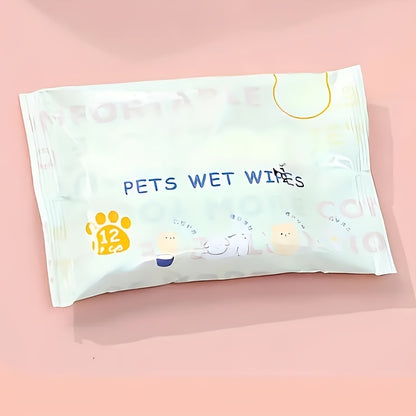 1pc Pet Care Wipes for Dogs - Gentle Cleaning Solution for Tears, Odors, and Paws - Polyester Blend, Non-Electric, Suitable for All Breeds