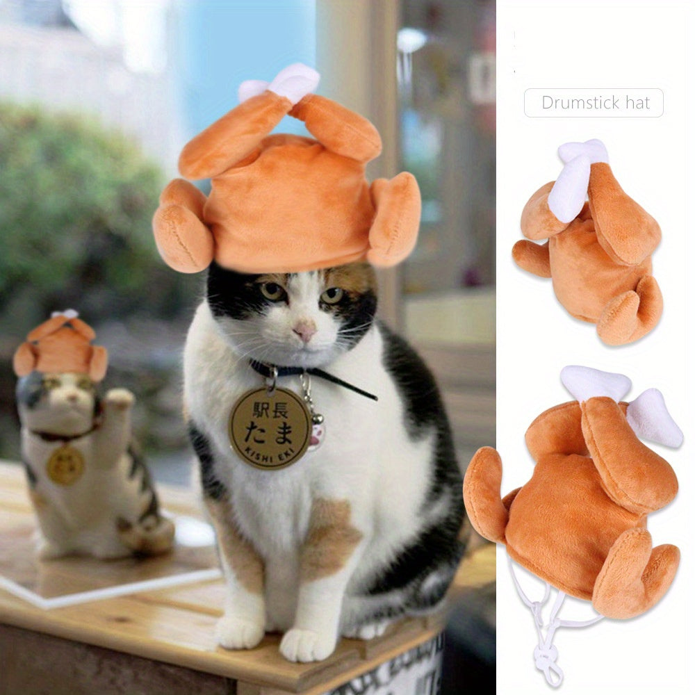 Cute Animals Shaped Cat Hat, Warm Pet Costume For Dog & Cat, Pet Party Supplies