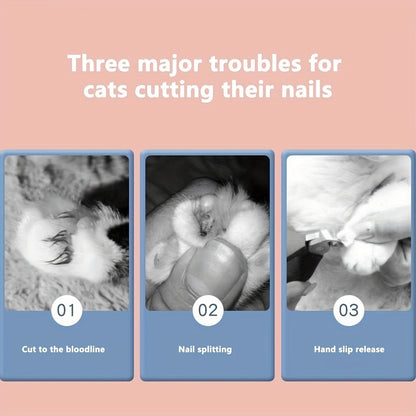 1pc Pet Nail Grinder Nail Clipper Scissors For Dog And Cat Paws Grooming Grinding Tool