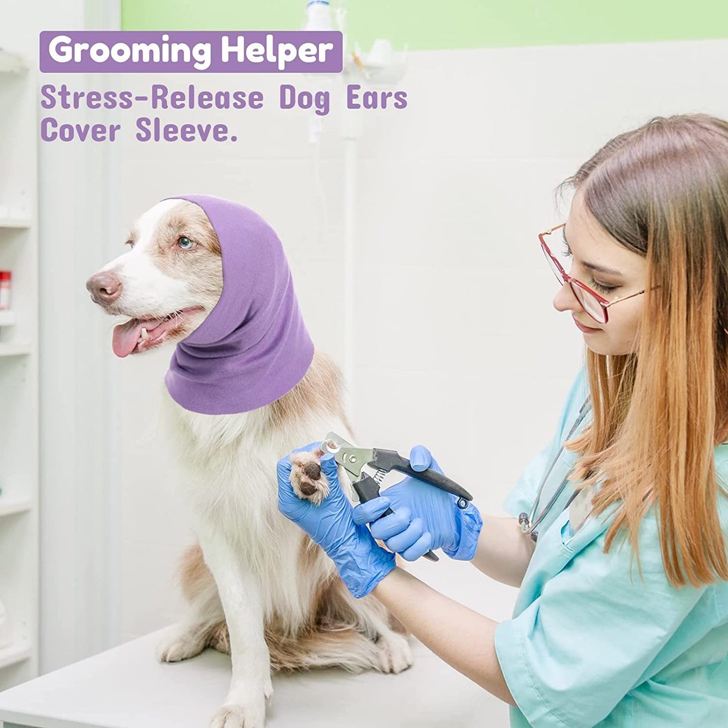 Dog Ear Muffs Noise Cancelling Pet Soundproof Headphones for Small to Medium Dogs and Puppies, Anti-Scratch Protective Covers with Wind Protection, Dog Ear Protection for Ears, Pet Ear Cover Extra Small, Dog Ear Support, Ear