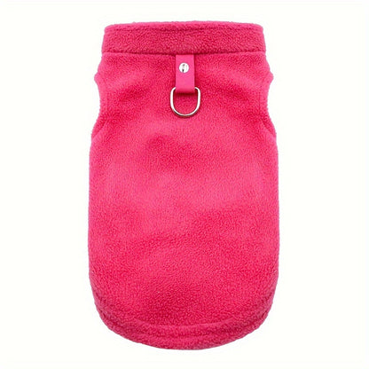 Tailoredtrend, Cozy Fleece Dog Vest - Thick, Solid Color Pet Apparel for Small to Medium Cats & Dogs, Hand Wash Only - Perfect for Fall/Winter
